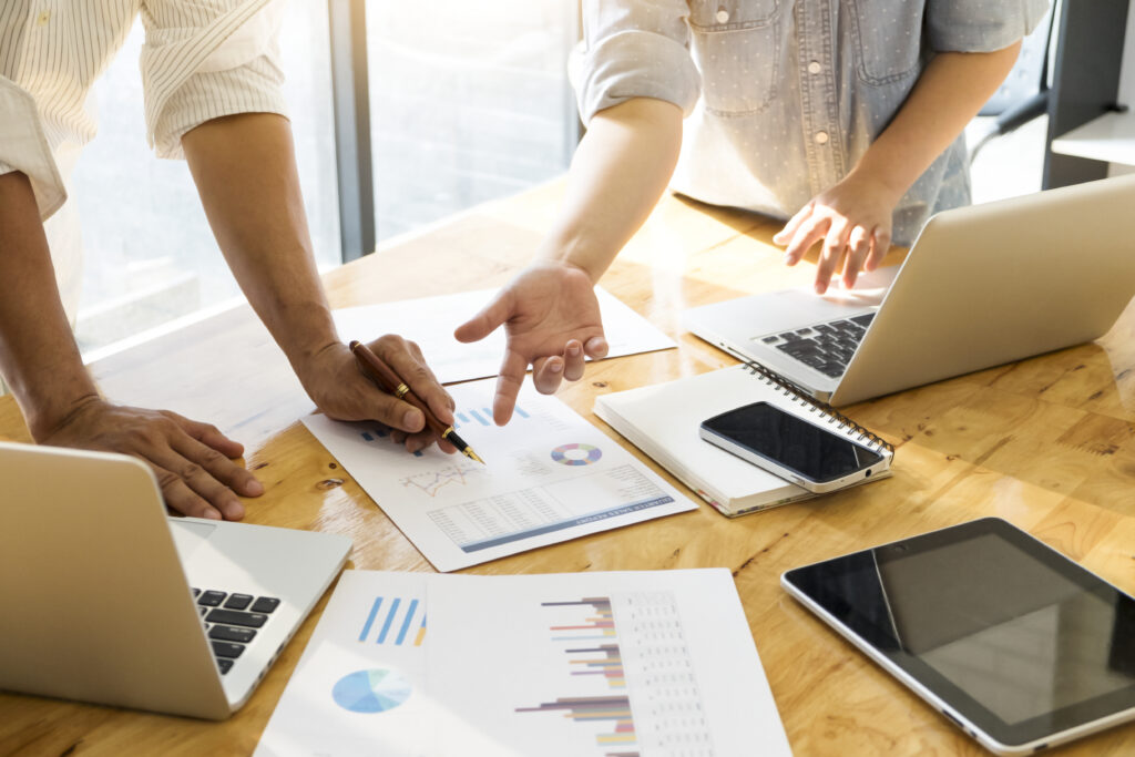 Social Feenix showcasing Offline Brand Identity elements like brochures, packaging, and print materials supporting digital marketing.