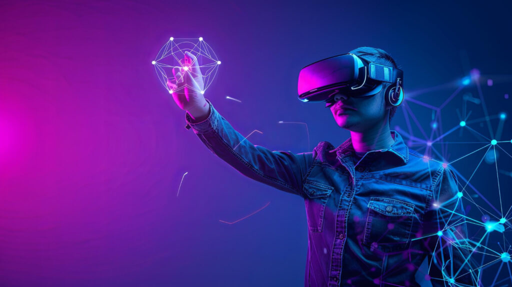 Mid-sized business exploring metaverse marketing opportunities in a virtual environment